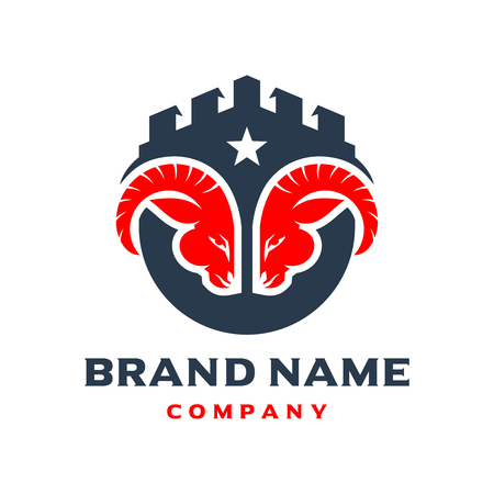 aries shield logo design your companyのイラスト素材