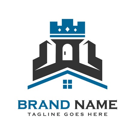 the logo of the castle house your companyのイラスト素材