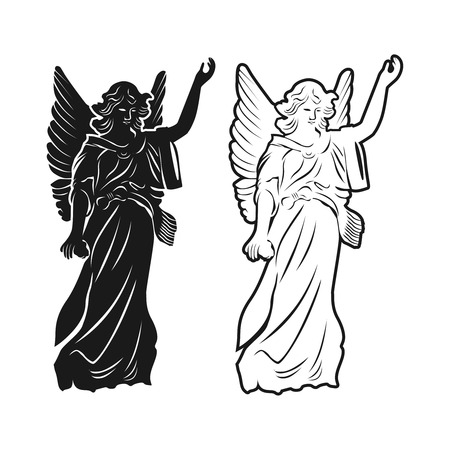 statue of a fairy goddess your companyのイラスト素材