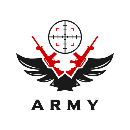 sniper logo four your companyのイラスト素材