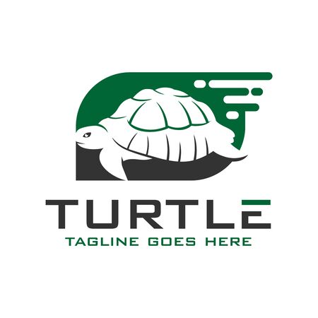 turtle logo design templateのイラスト素材