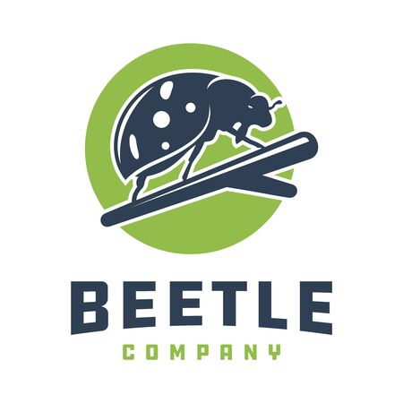 Beetle vector animal logo designのイラスト素材