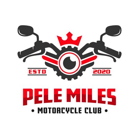 Motorcycle club community logo designのイラスト素材