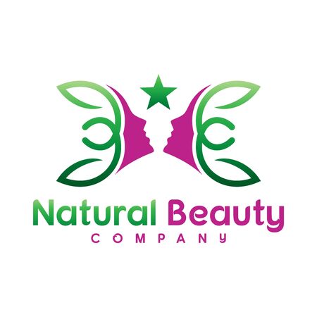 natural beauty logo design your companyのイラスト素材