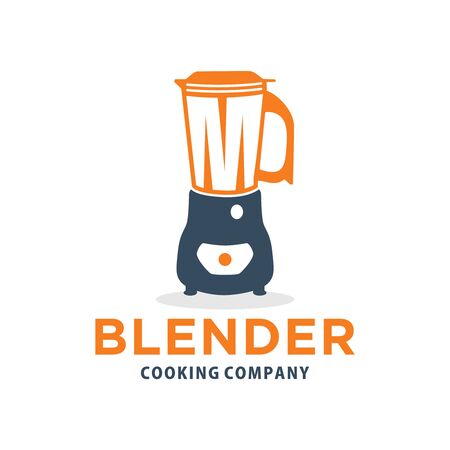 Fresh drink blender logo designのイラスト素材