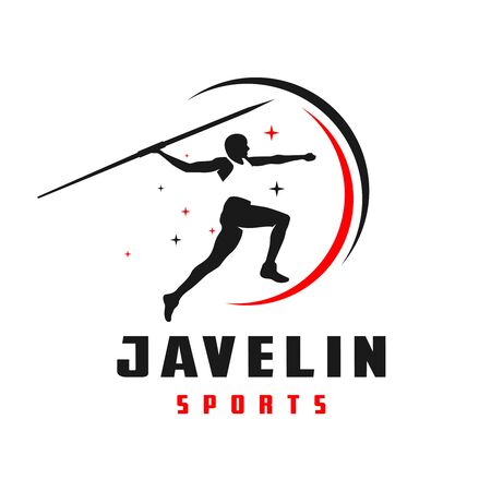 javelin sports logo designのイラスト素材