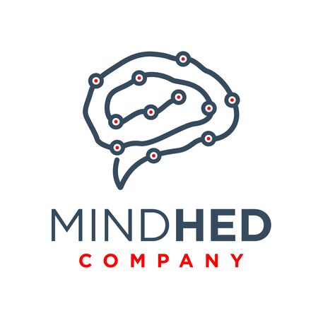 modern human intelligence logo designのイラスト素材