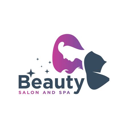 Hair salon and beauty logo designのイラスト素材