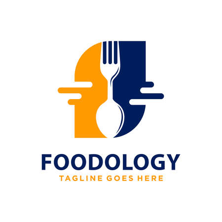 Modern food technology logo designのイラスト素材