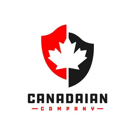 Canada Shield Vector Logo Designのイラスト素材