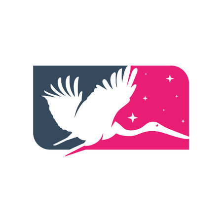 rabbit ear outline logo designのイラスト素材