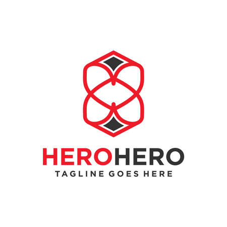 simple minimalist home logo designのイラスト素材