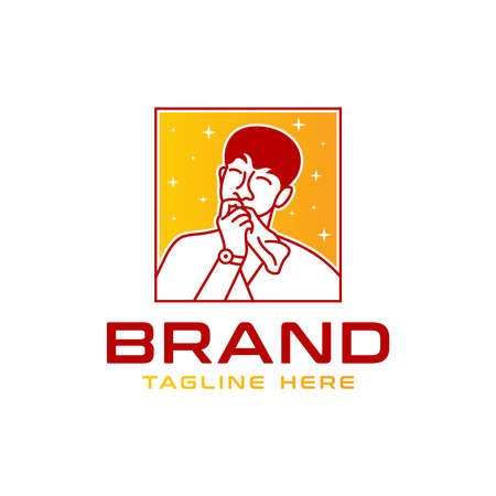 modern monogram design letter K Kのイラスト素材