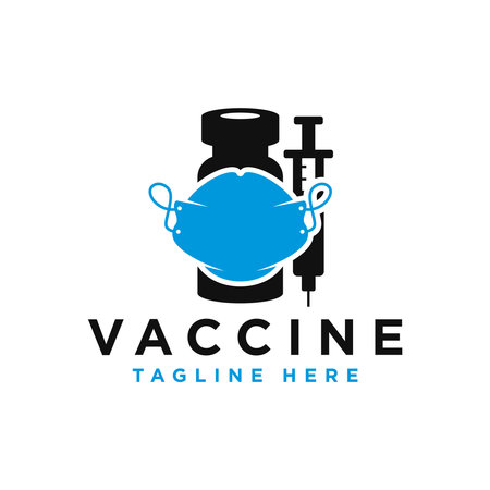 immune vaccine inspiration illustration logo designのイラスト素材
