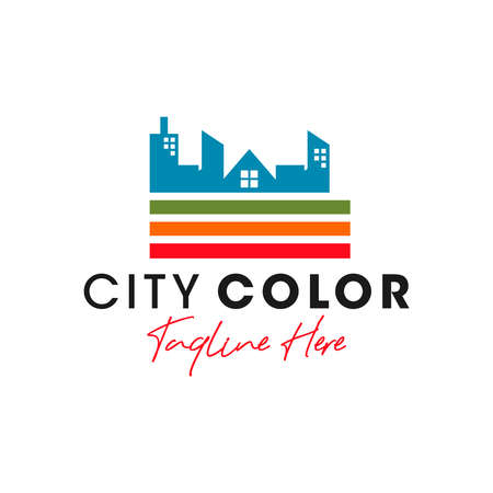 business modern illustration logo design with letter Tのイラスト素材