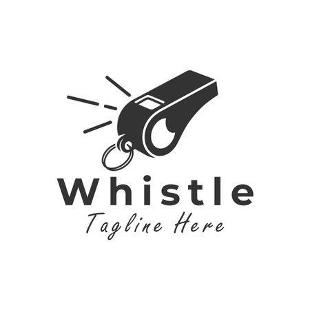 sport whistle vector illustration logo designのイラスト素材