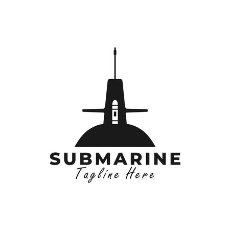 submarine vector illustration logo designのイラスト素材