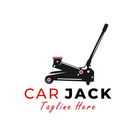 car jack vector illustration logo design your companyのイラスト素材
