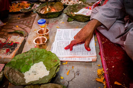 Details of Hindu marriage wedding ceremony.Hindu wedding Ritualsのeditorial素材