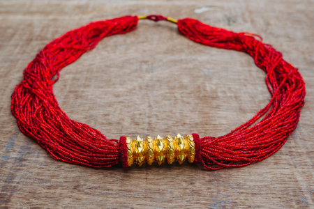 Nepali traditional gold Jewelleryの写真素材