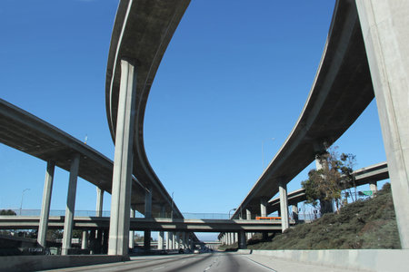 Traffic on Freeway in Southern California