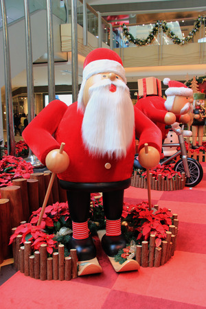 Beautiful Christmas Decoration at a Shopping Mallのeditorial素材