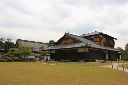 Kyoto, Japan - May 27, 2013: Nijo Castle was built in 1603 as the Kyoto residence of Tokugawa leyasu, the first shogun of the Edo Period. It was used as an imperial palace for a while before being donated to opened up to the public as a historic site.のeditorial素材