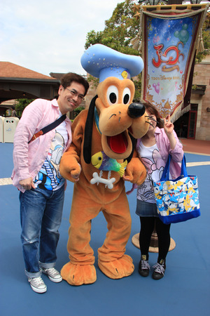 Tokyo, Japan - May 29, 2013: Pluto, Mickey Mouse\\のeditorial素材