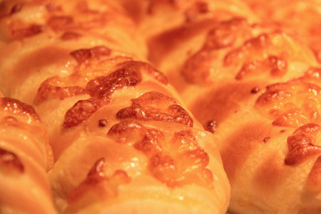 Closeup Delicious Baked Bread