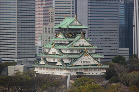 Osaka Castle, widely known as an emblem of the power and fortune of Hideyoshi Toyotomi, is one of Japan's most famous and played a major rule in the unification of Japan during the 16th century of the Azuchi-Momoyama period.のeditorial素材