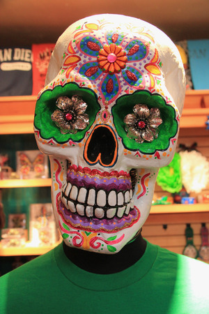 San Diego, California, USA - May 25, 2015: Merchandise sold at Old Town San Diego are decorated in ghost theme as it is famous for haunted house and ghost stories.のeditorial素材