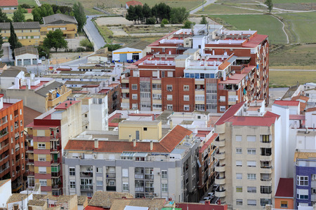 Cityscape, Villena, Valencian Community, Spainの写真素材