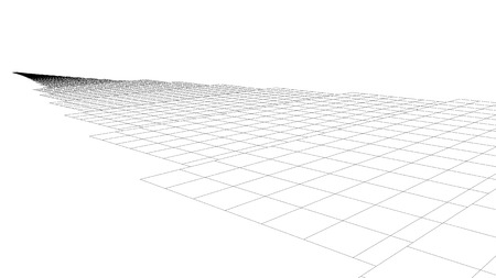 Abstract 3d wireframe  surface looks like pathのイラスト素材