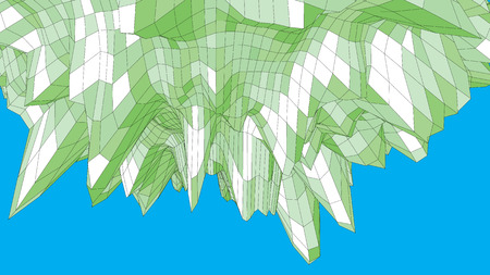 Abstract wireframe sphere looks like stone asteroidのイラスト素材