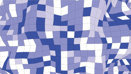 Abstract wireframe blue colored surface wave objectのイラスト素材