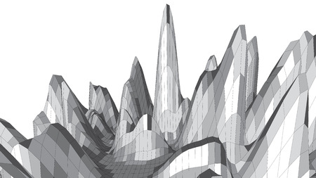 Abstract 3d sphere looks like stone asteroidのイラスト素材
