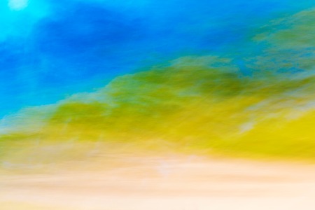 Colorful blured motion background blue green yellowの写真素材