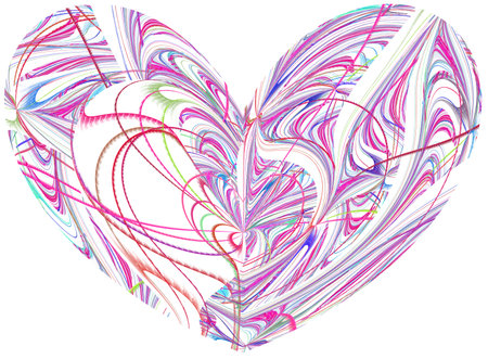 Computer rendered 3d abstract fractal illustration background for creative designの写真素材