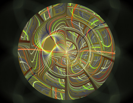 Computer rendered 3d abstract fractal illustration background for creative designの写真素材