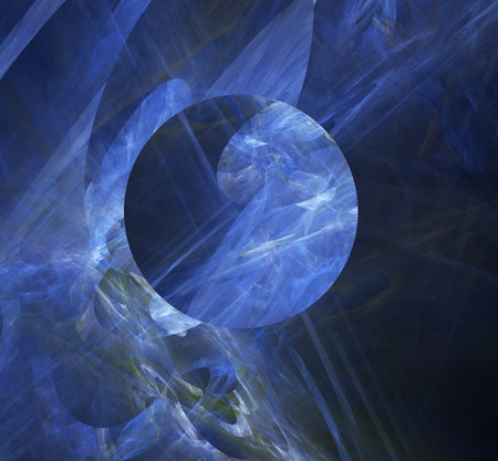 Computer rendered 3d abstract fractal illustration background for creative designの写真素材