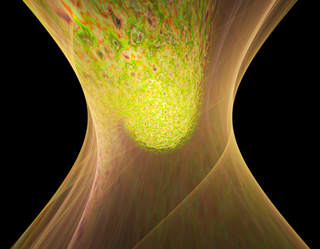Computer rendered 3d abstract fractal illustration background for creative designの写真素材