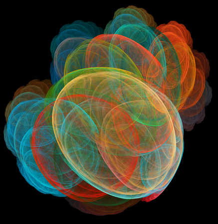 Computer rendered 3d abstract fractal illustration background for creative designの写真素材