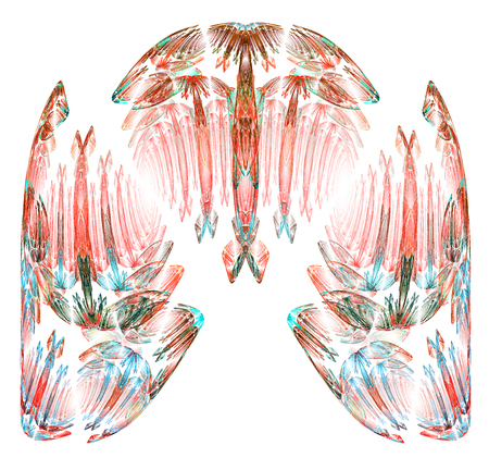 Computer rendered 3d abstract fractal illustration for creative designの写真素材