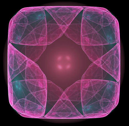 Computer rendered 3d abstract fractal illustration for creative designの写真素材