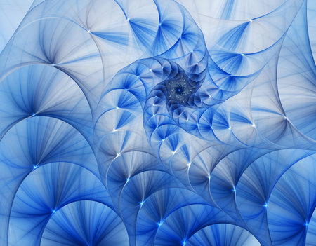 Computer rendered 3d abstract fractal illustration for creative design