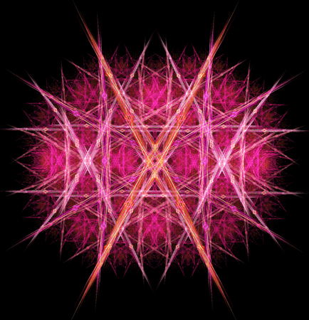 Computer rendered 3d abstract fractal illustration for creative designの写真素材