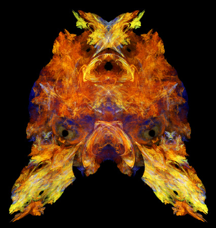 Computer rendered 3d abstract fractal illustration for creative designの写真素材