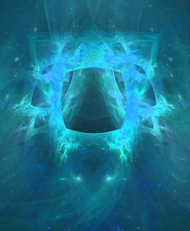 Computer rendered 3d abstract fractal illustration background for creative designの写真素材