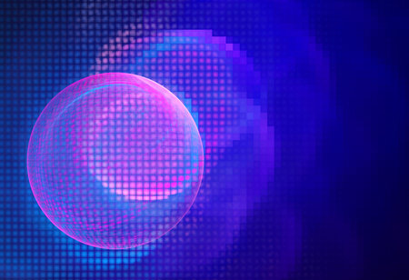 Computer rendered abstract fractal illustration background for creative design