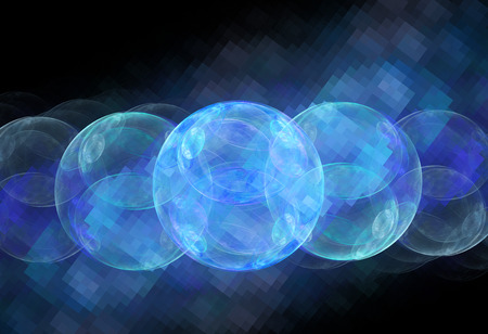 Computer rendered abstract fractal illustration background for creative designの写真素材